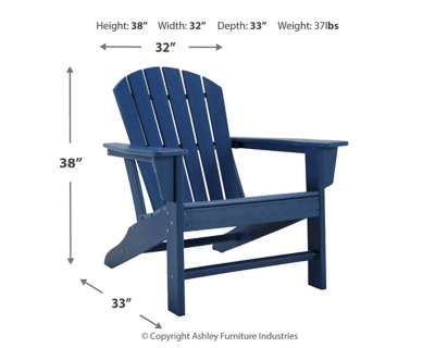 Sundown Treasure Adirondack Chair, Blue, large