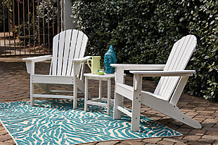 Sundown Treasure 2 Outdoor Chairs with End Table, White, rollover