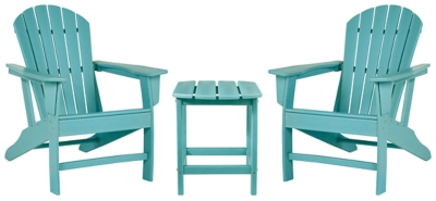 Sundown Treasure 2 Outdoor Chairs with End Table, Turquoise