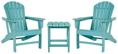 Sundown Treasure 2 Outdoor Chairs with End Table, Turquoise, large