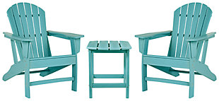 Sundown Treasure 2 Outdoor Chairs with End Table, Turquoise, large