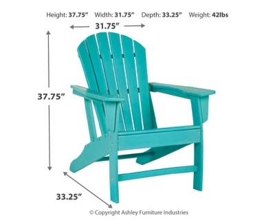Sundown Treasure Adirondack Chair, Turquoise, large