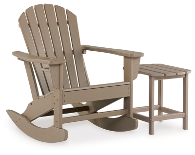 Sundown Treasure Outdoor Chair with End Table, Driftwood, large