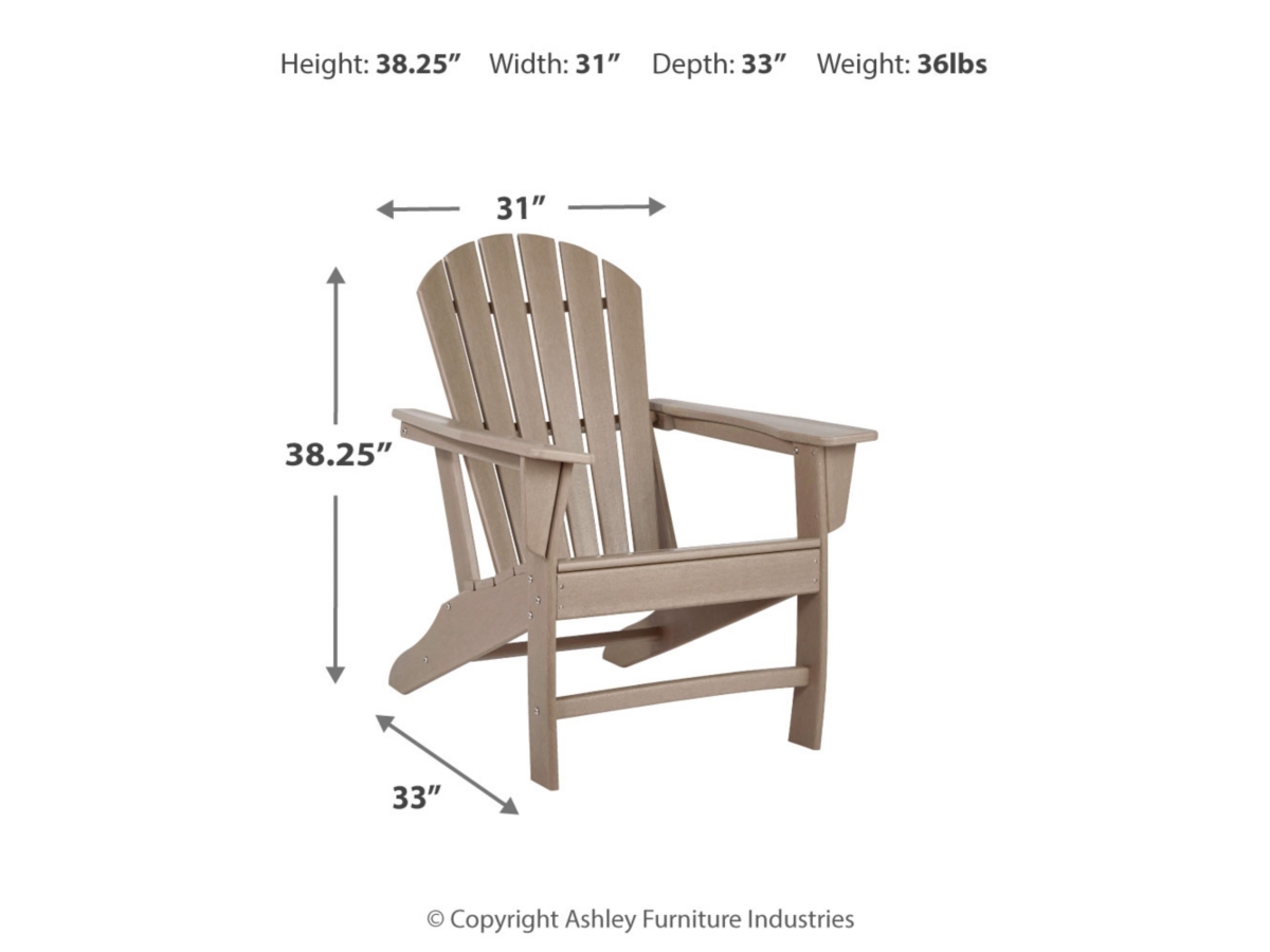 Sundown Treasure Outdoor Adirondack Chair | Ashley, image size:1200x900