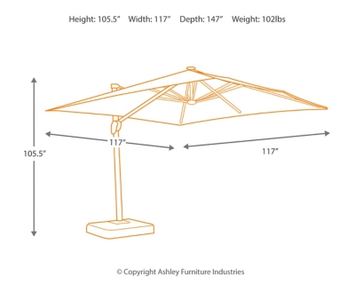 Oakengrove Patio Umbrella Ashley Furniture Homestore