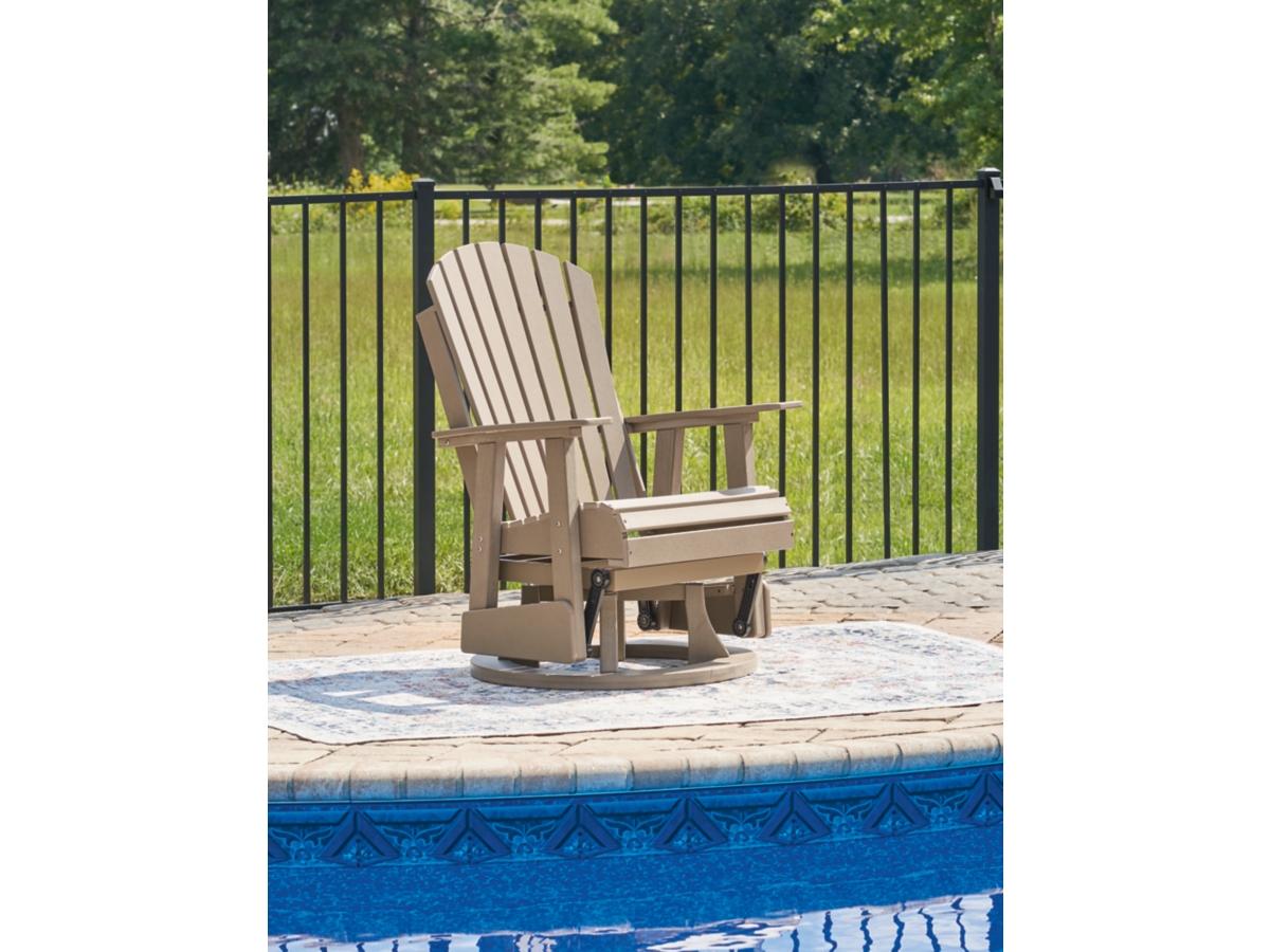 Hyland wave Outdoor Swivel Glider Chair Ashley