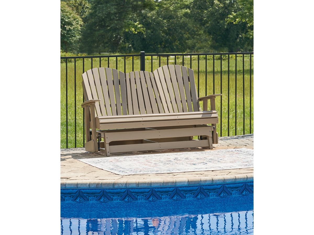 Hyland Wave Outdoor Loveseat Glider