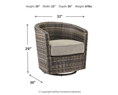 Coulee Mills Swivel Lounge with Cushion (Set of 2), , large