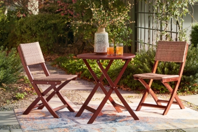 Large wooden garden table and chairs hot sale