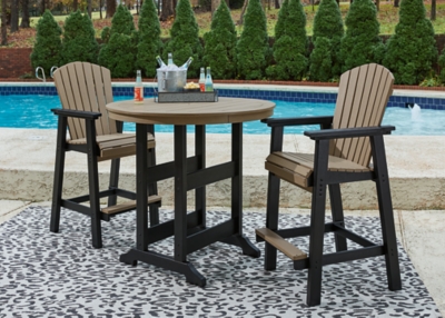 Fairen Trail Outdoor Bar Table and 2 Barstools, , rollover