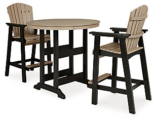 Fairen Trail Outdoor Bar Table and 2 Barstools, , large