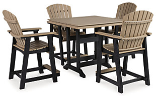 Fairen Trail Outdoor Counter Height Dining Table and 4 Barstools, , large