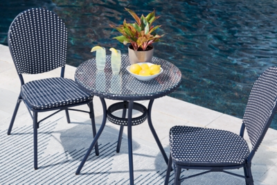 Odyssey Blue Outdoor Table and Chairs (Set of 3)