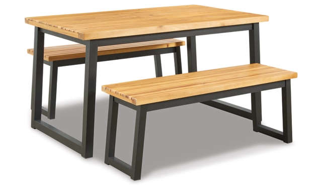 Town Wood 3-Piece Outdoor Dining Set