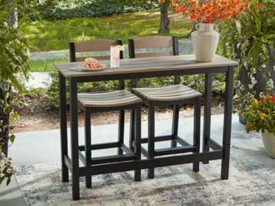 Moondance Outdoor Counter Table and 2 Barstools, , large