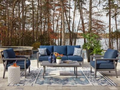 Gali Outdoor Sofa/Chairs/Table Set (Set of 4), , rollover