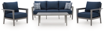 Gali Outdoor Sofa/Chairs/Table Set (Set of 4), , large