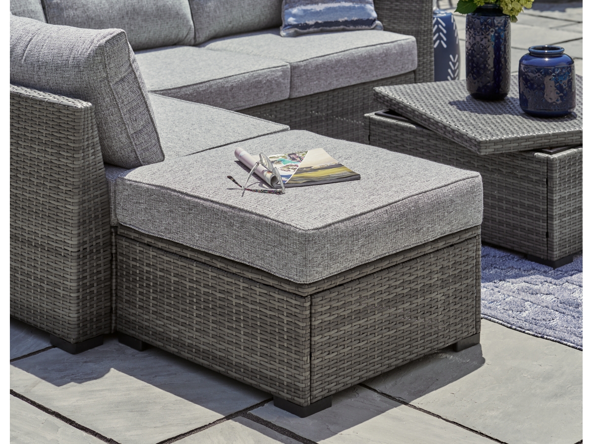 Petal Road Outdoor Sectional with Ottoman and Coffee Table - Gray Petal Road Outdoor Sectional with Ottoman and Coffee Table - Gray