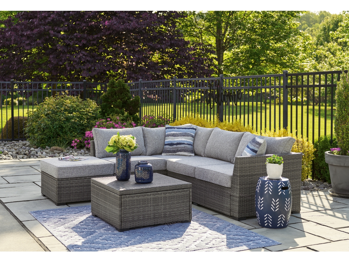 Petal Road 4 Piece Outdoor Sectional Set Ashley