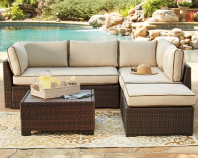 Loughran 4-piece Outdoor Sectional Set, , large