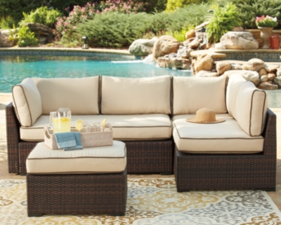 Ashley furniture outdoor deals sectional