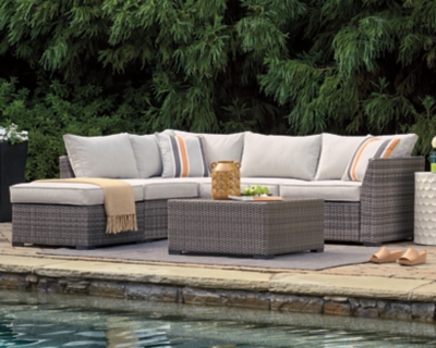 Cherry Point 4-piece Outdoor Sectional Set, , large