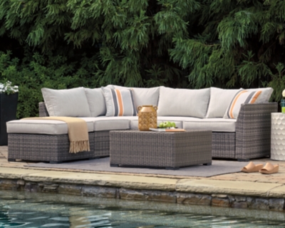 Ashley outdoor deals dining set