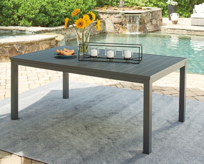 Okada Outdoor Dining Table With Umbrella Option Ashley Furniture Homestore