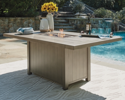 Windon Barn Outdoor Fire Pit Table | Ashley