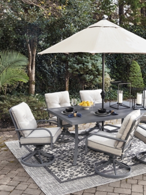 Donnalee bay outdoor dining table and 6 chairs new arrivals