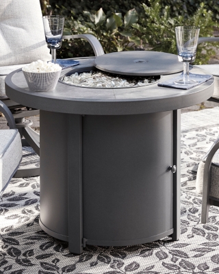 Donnalee Bay Outdoor Fire Pit Table Ashley Furniture Homestore