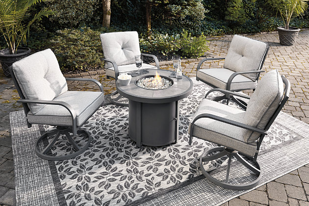 Donnalee Bay Outdoor Fire Pit Table, Fire Pit Furniture