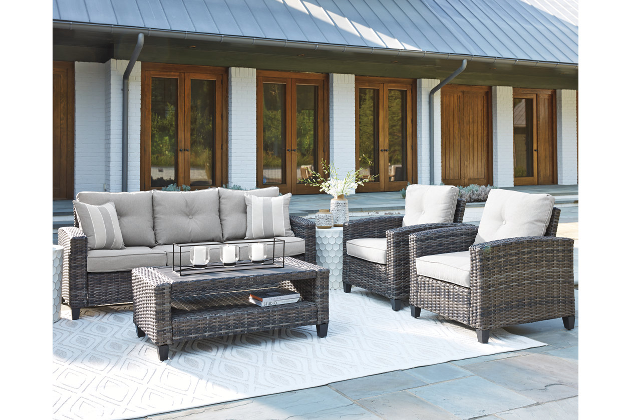 Cloverbrooke 4 Piece Outdoor, Ashley Furniture Outdoor Seating Sets