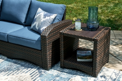 Windglow Outdoor End Table, Brown