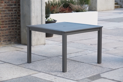 Eden Town Outdoor Dining Table, Gray