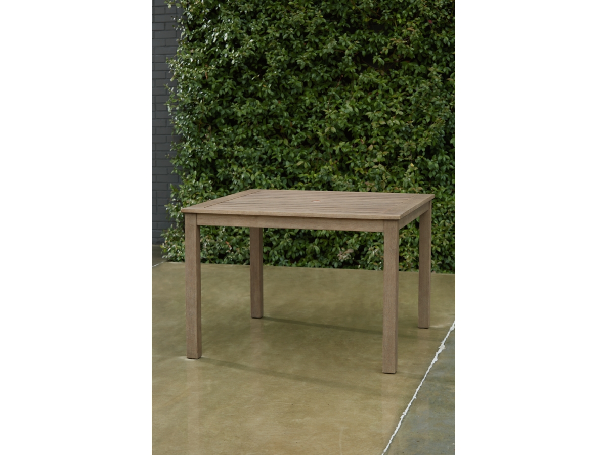 Aria Plains Outdoor Dining Table - Brown