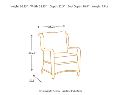 Abbots Court Lounge Chair Set Of 2 Ashley Furniture