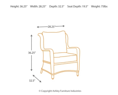 Abbots Court Lounge Chair Set Of 2 Ashley Furniture