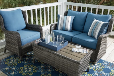 Abbots Court 4-Piece Outdoor Conversation Set | Ashley ...