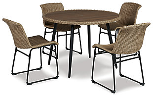 Amaris Outdoor Dining Table and 4 Chairs, , large