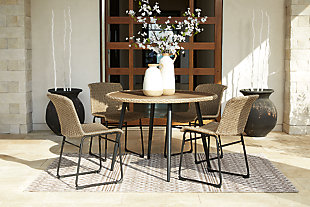 Amaris Outdoor Dining Table and 4 Chairs, , rollover