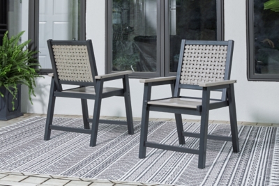 P384-603A Mount Valley Outdoor Arm Chair (Set of 2), Driftwo sku P384-603A