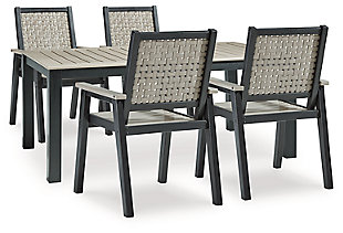 Mount Valley Outdoor Dining Table and 4 Chairs, , large