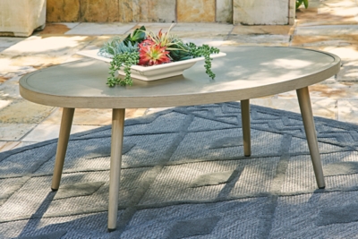 Swiss Valley Outdoor Coffee Table, Beige