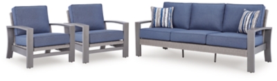 Dillon Beach Outdoor Sofa with 2 Lounge Chairs, , grid