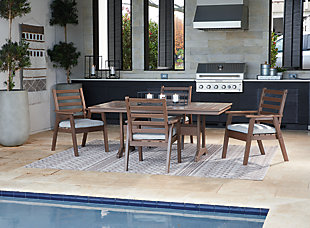 Emmeline Outdoor Dining Table and 4 Chairs, , rollover