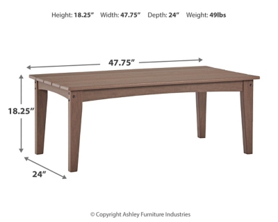 Emmeline Outdoor Coffee Table, , large