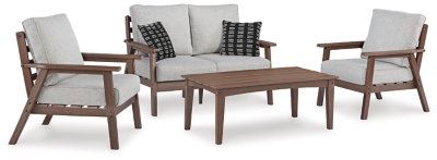 APG-P420-4P Emmeline Outdoor Loveseat and 2 Chairs with Coffee sku APG-P420-4P