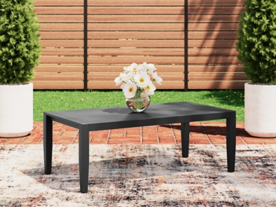 Maroska Outdoor Coffee Table, Black