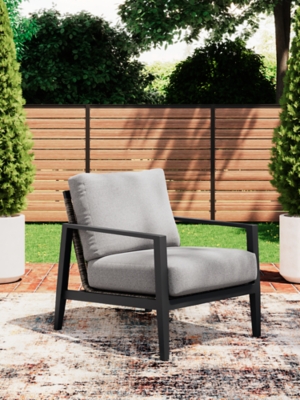 P426-820 Maroska Outdoor Lounge Chair with Cushion, Gray/Bl sku P426-820